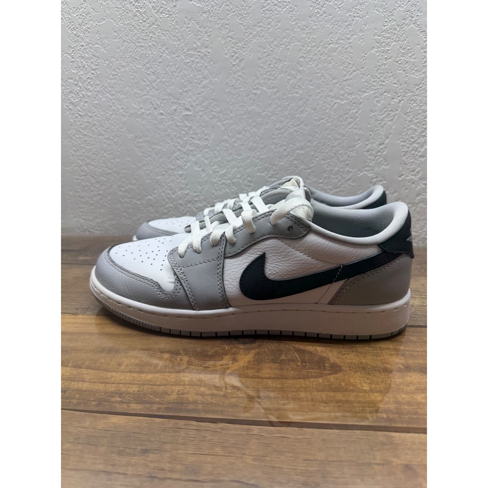Nike Air Jordan 1 Retro Low OG Barons White Black CZ0858-110 Boys 7Y/8W